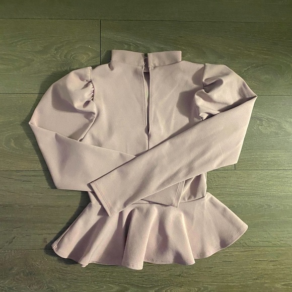 Lavender Peplum Top - Picture 2 of 2